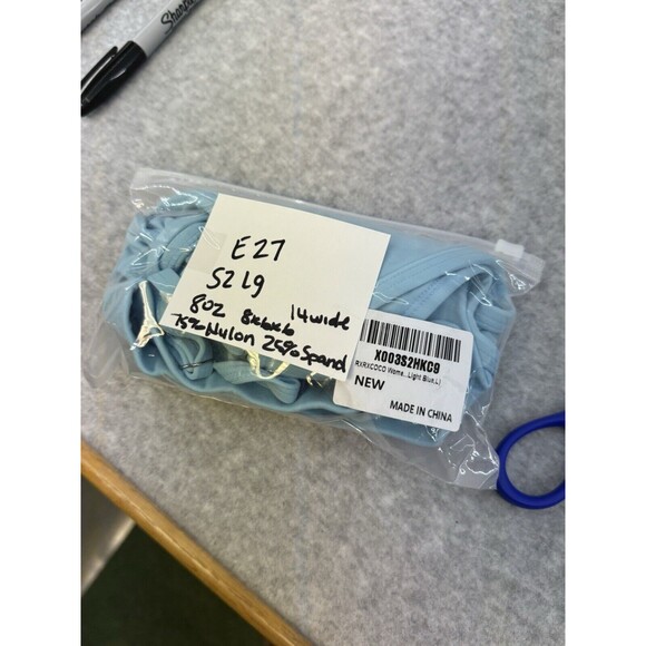 RXRXCOCO Sports‎ Bra for Women Spaghetti Strap Large, Light Blue NWT - Picture 5 of 5